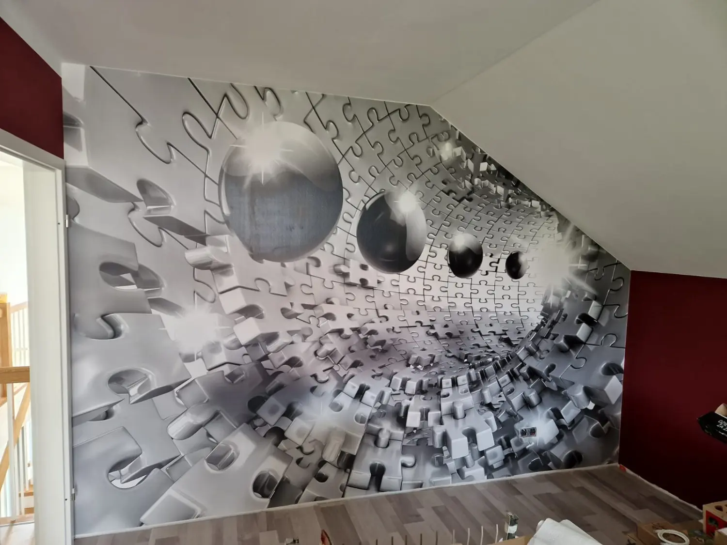 Tapezierarbeiten im eigenen Haus durch den Ausbaubetrieb Hentschel